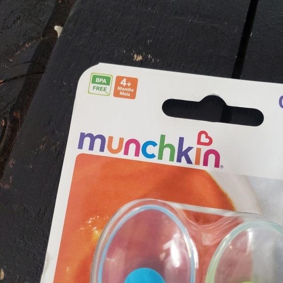 Munchkin NIP Baby 4+ Gentle Soft Spoons Feeding Blue Green Clear - Picture 2 of 4